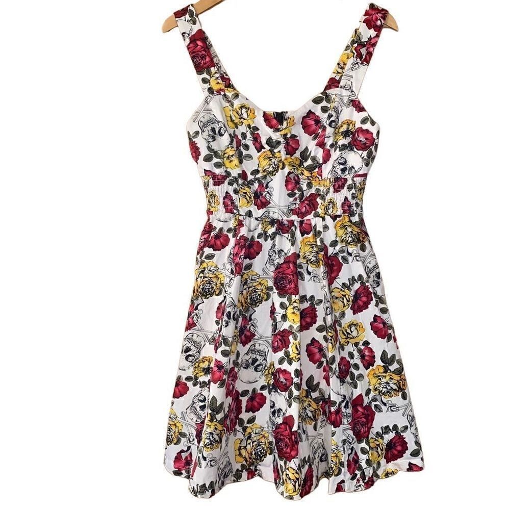 Hot topic rockabilly Guns N’ Roses sweetheart dress